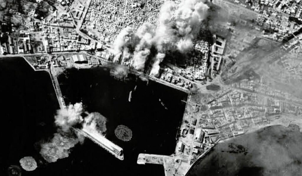 bombardement de la 2ème guerre mondiale à Sousse